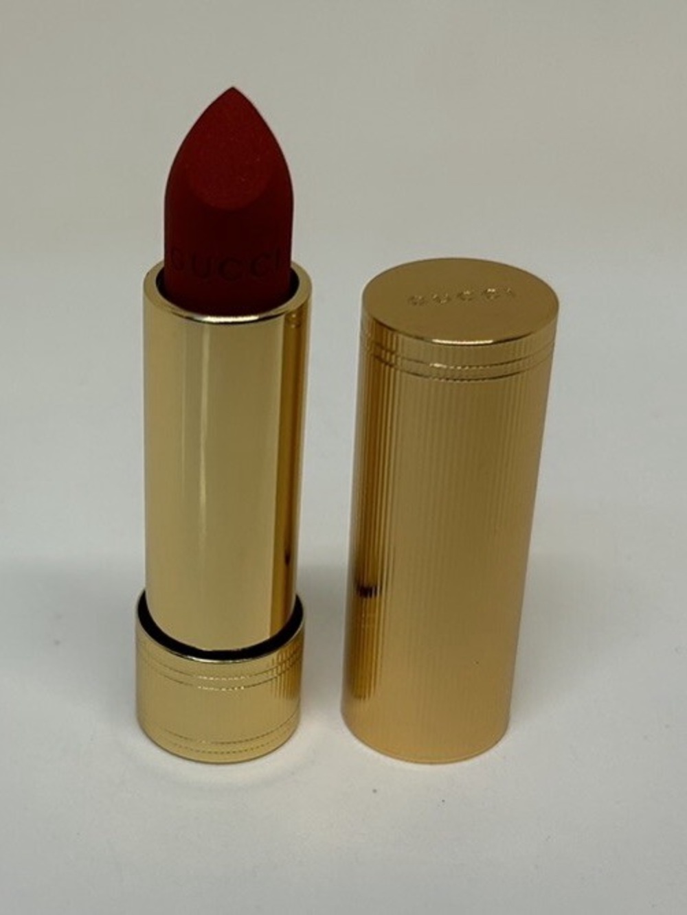 Gucci Velvet Matte Lipstick in Deep Red